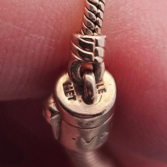 MET Pandora Rose Tone Charm Bracelet Love Padlock Entwined Hearts Beads - Picture 11 of 11